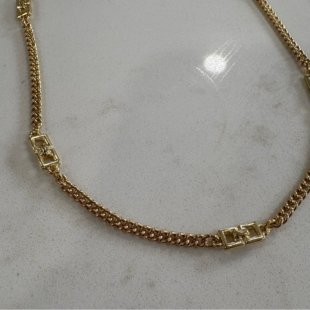 Ann Taylor Gold Chain Necklace with Link Accents - Picture 6 of 7